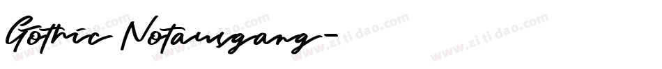 Gothic Notausgang字体转换